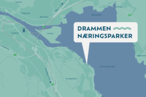 Kart Drammen Næringsparker